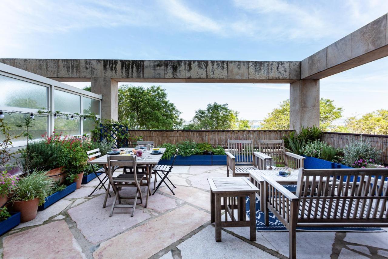TERRASSE FADOLI - Grande terrasse avec vue mer et cathédrale Marsella Exterior foto